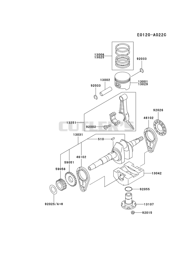 PISTON/CRANKSHAFT