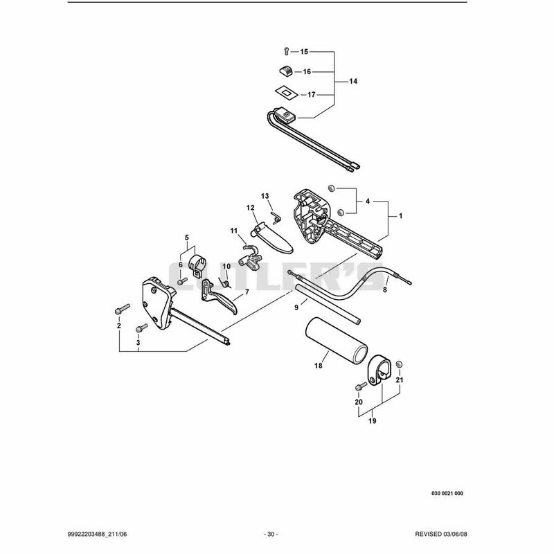Control Handle,Throttle Cable, Ignition Switch