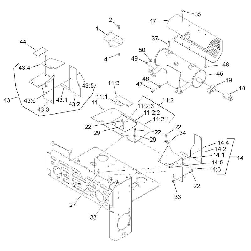 Guard and Muffler Assembly