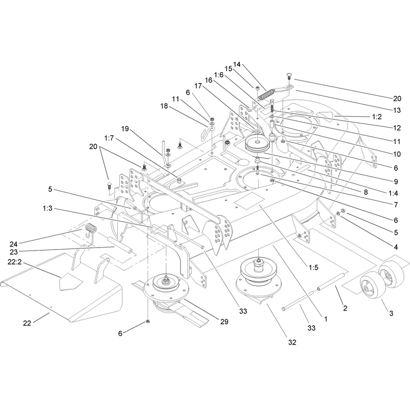 Deck and Spindle Assembly