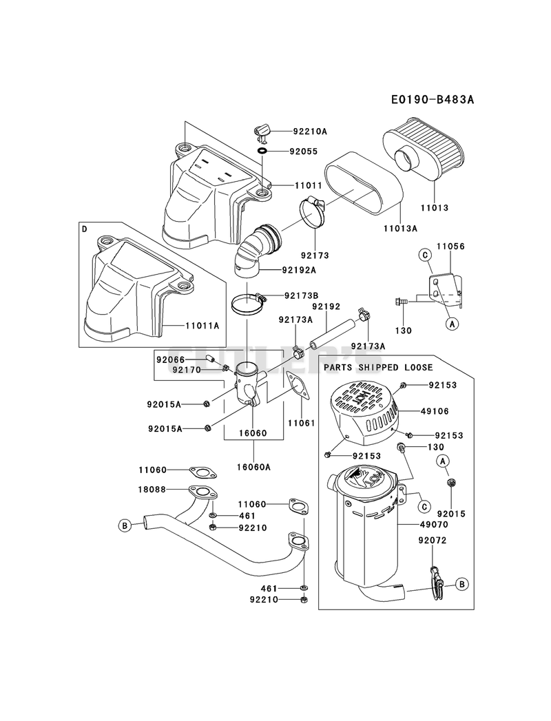 AIR-FILTER/MUFFLER(DS19/ES19)