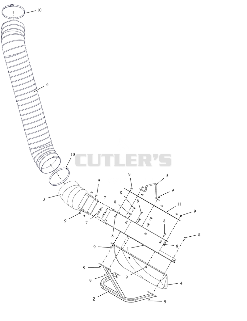Blower Housing Assembly and Hose