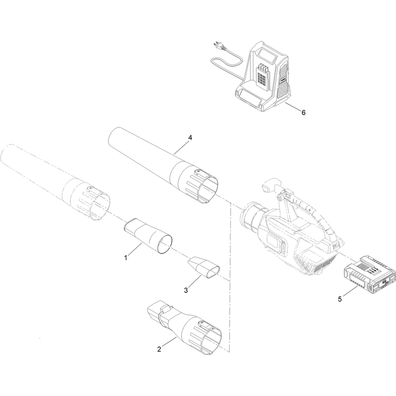 Cordless Axial Blower Assembly