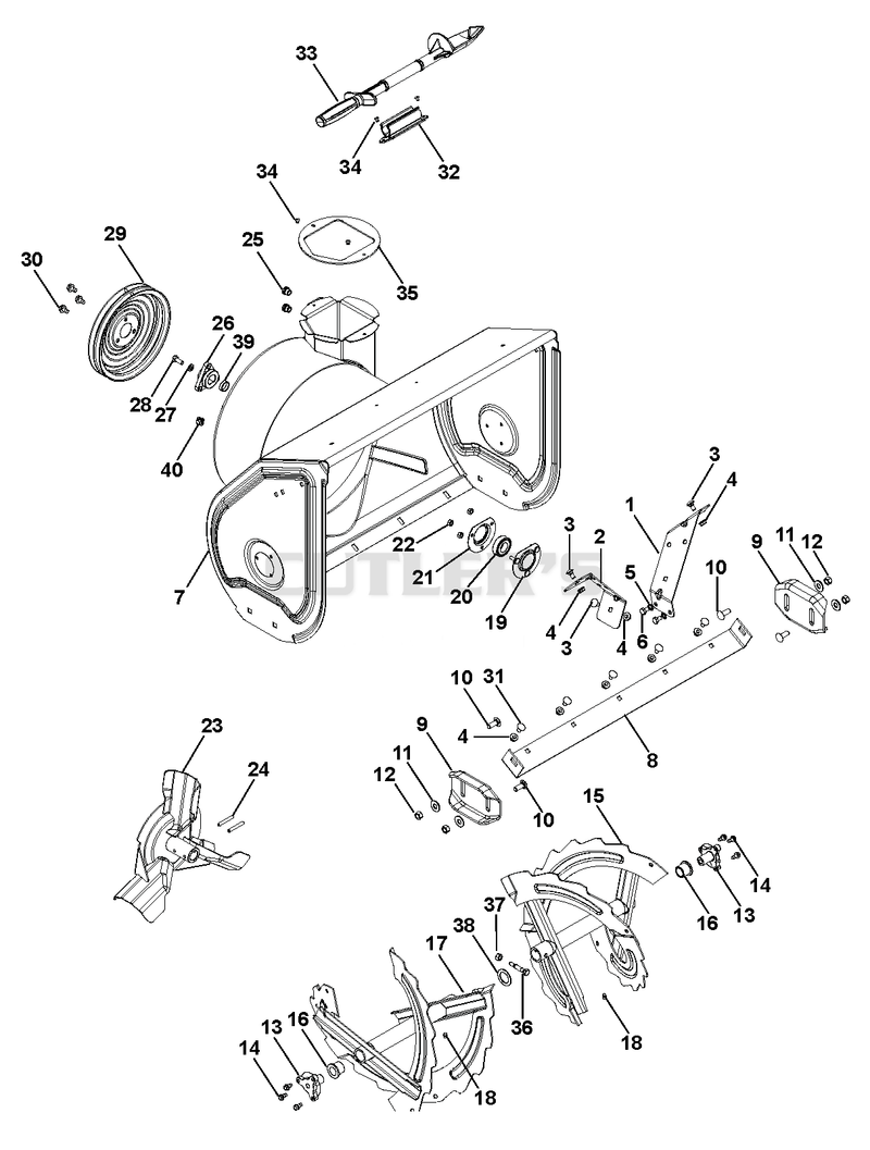 Chute And Auger
