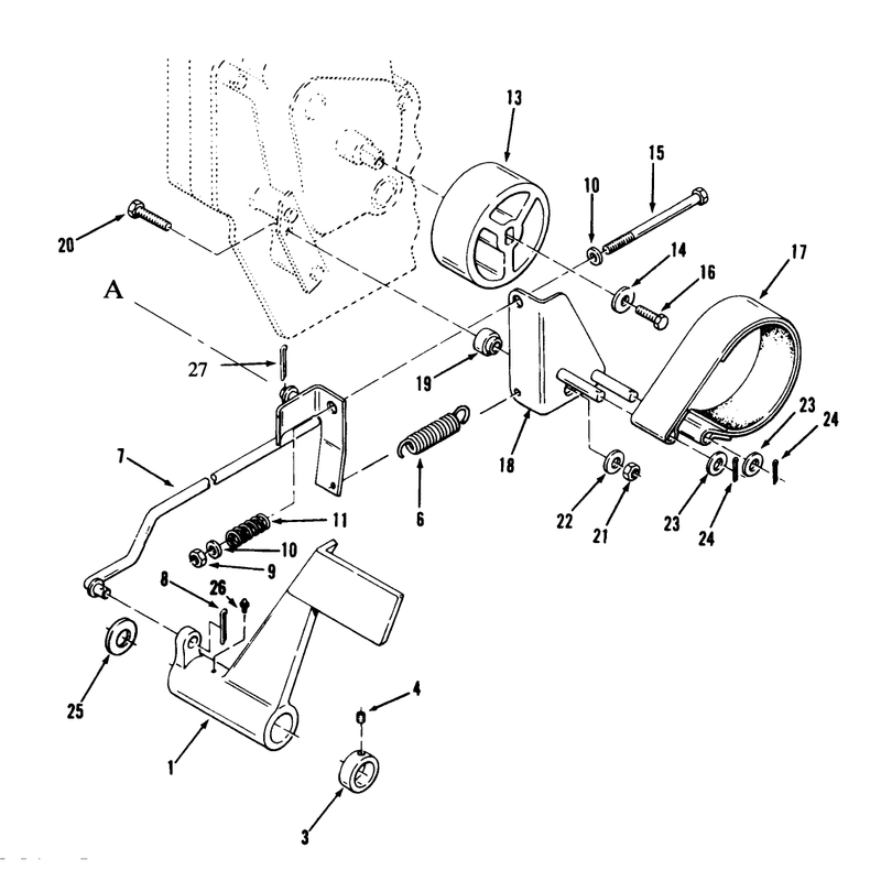 Clutch Brake and Speed Control Linkage