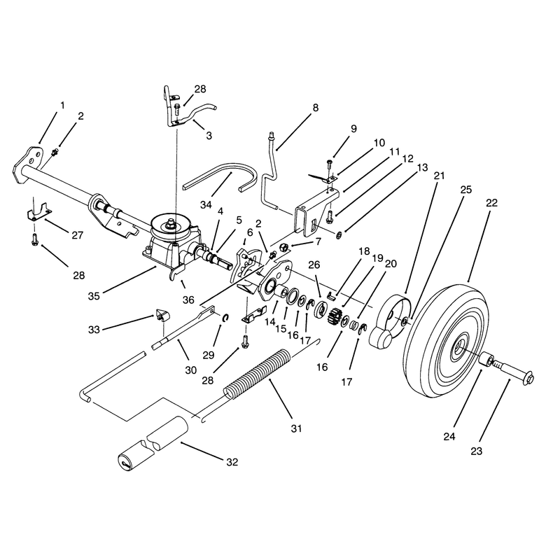 Sp Rear Axle Assembly