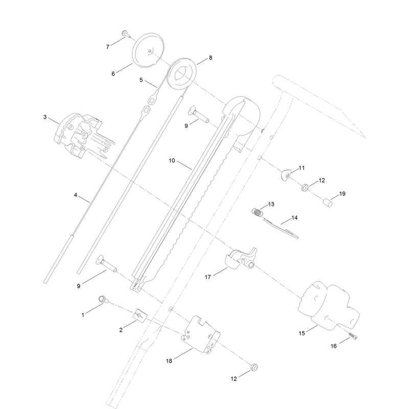Handle Chute Control Assembly