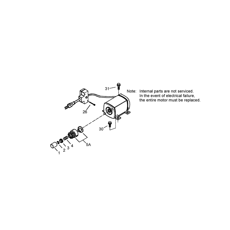 Electric Starter Assembly No. 37102 (Optional)  Tecumseh LH318SA-156590H