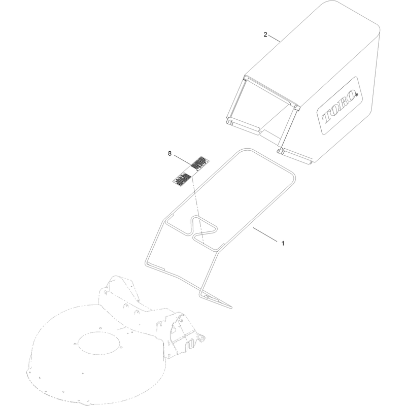 Rear Grass Bag Assembly