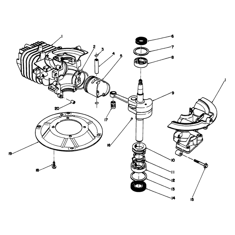 Crankshaft Assembly Model No 47pm1-3