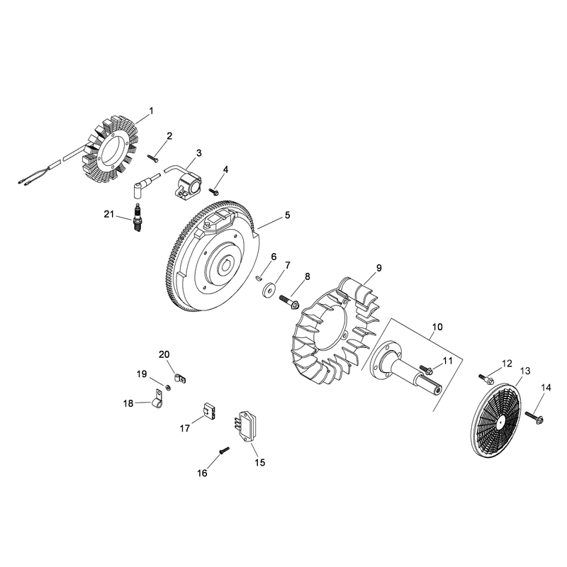 Ignition and Electrical Assembly Kohler CH20S-64762