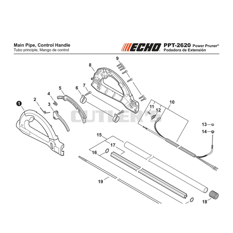 Main Pipe Control Handle