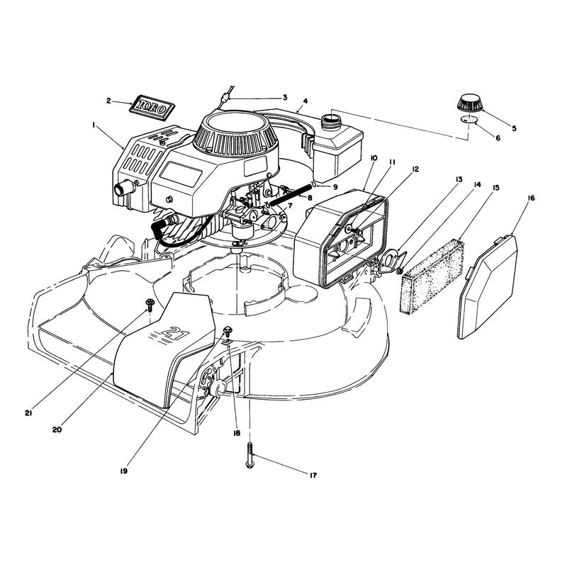 Engine Assembly Used on Units with Serial No 6000101 - 6004101
