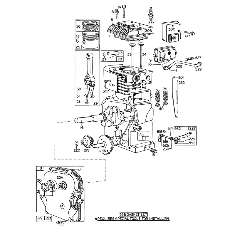Engine Model No. 100292 Type 0245-07 Briggs & Stratton