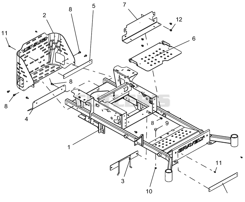 Frame, Bumper, Foot, And Kick Plate - 60 Inch