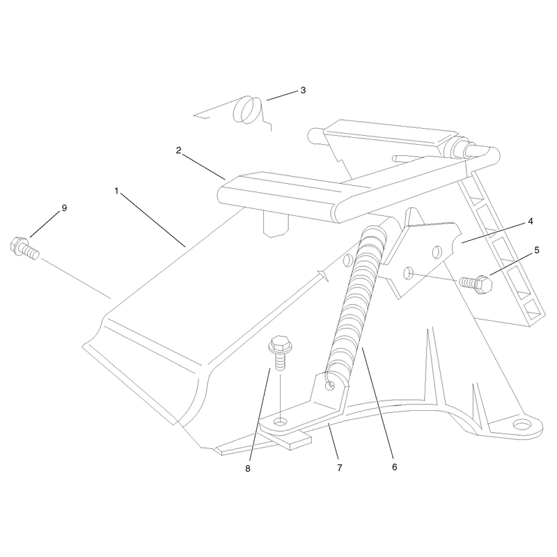 Rear Bagger Discharge Chute Assembly
