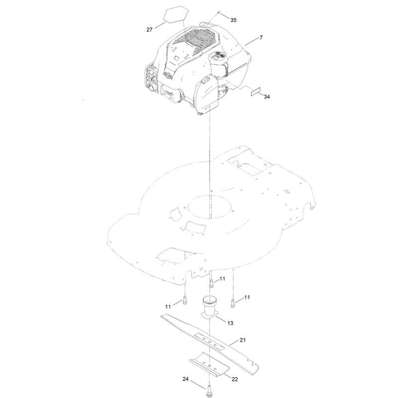 Engine and Blade Assembly