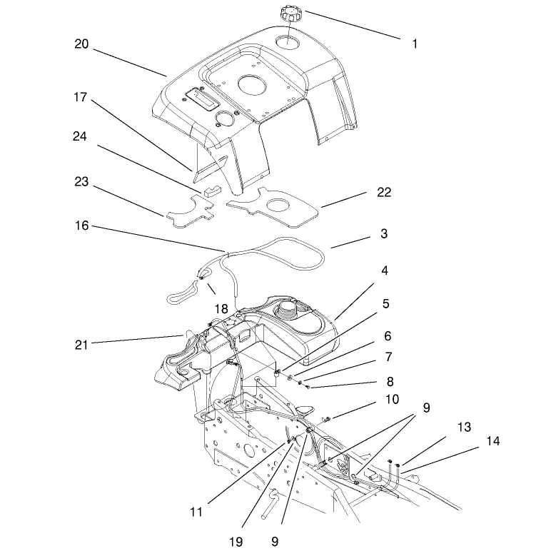 Fender and Fuel System Assembly
