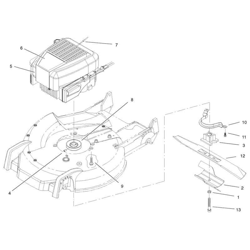 Engine and Blade Assembly