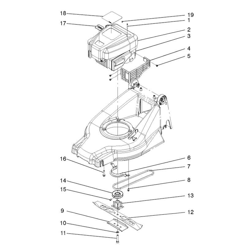 Engine and Blade Assembly