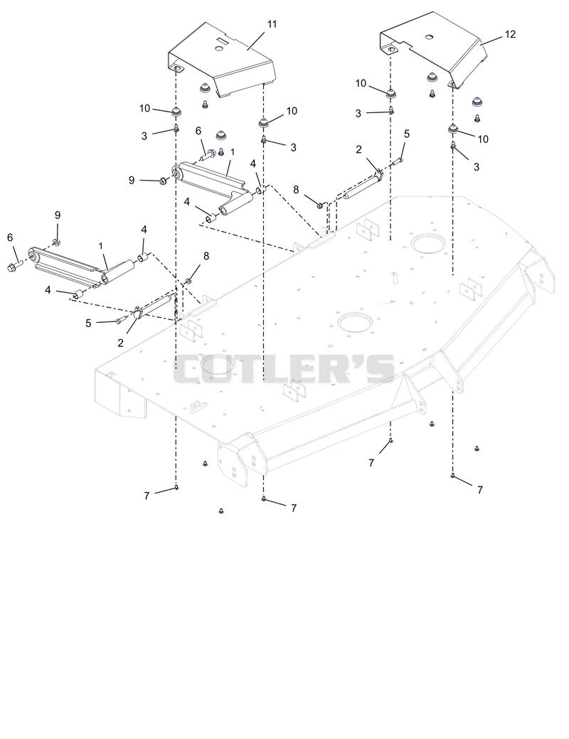 Deck Stabilizer Arms and Belt Guards – 60"