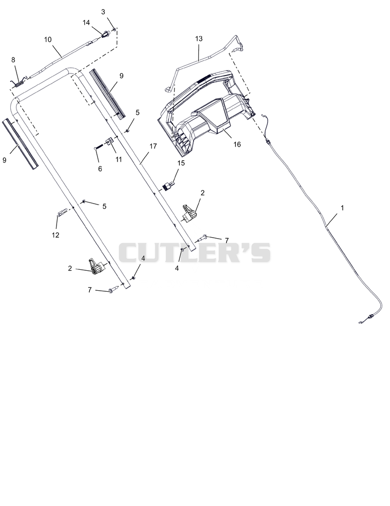 Handlebar and Operator Presence Cable