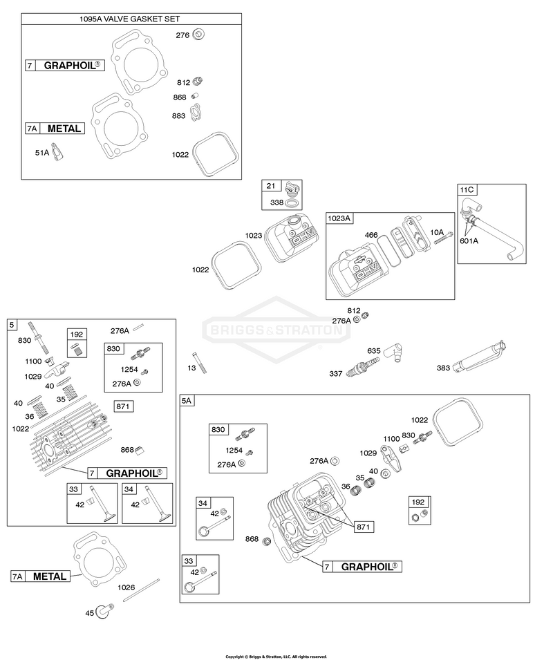 Cylinder Head, Valves, Gasket Set-Valve