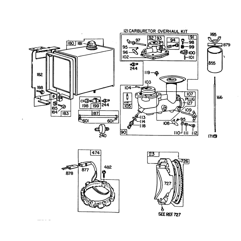 Engine Model No. 252416 Type 0190-01 (model 38095)