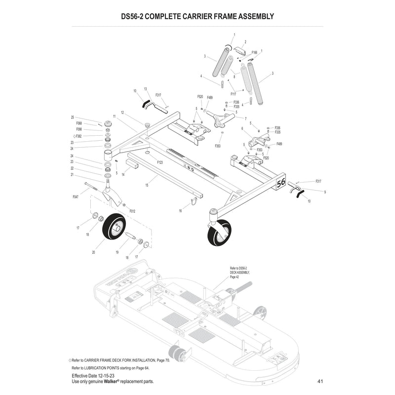 DS56-2 COMPLETE CARRIER FRAME ASSEMBLY