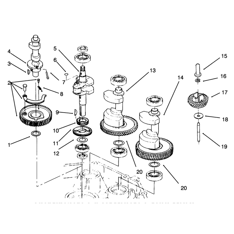 Crankshaft and Camshaft Assembly