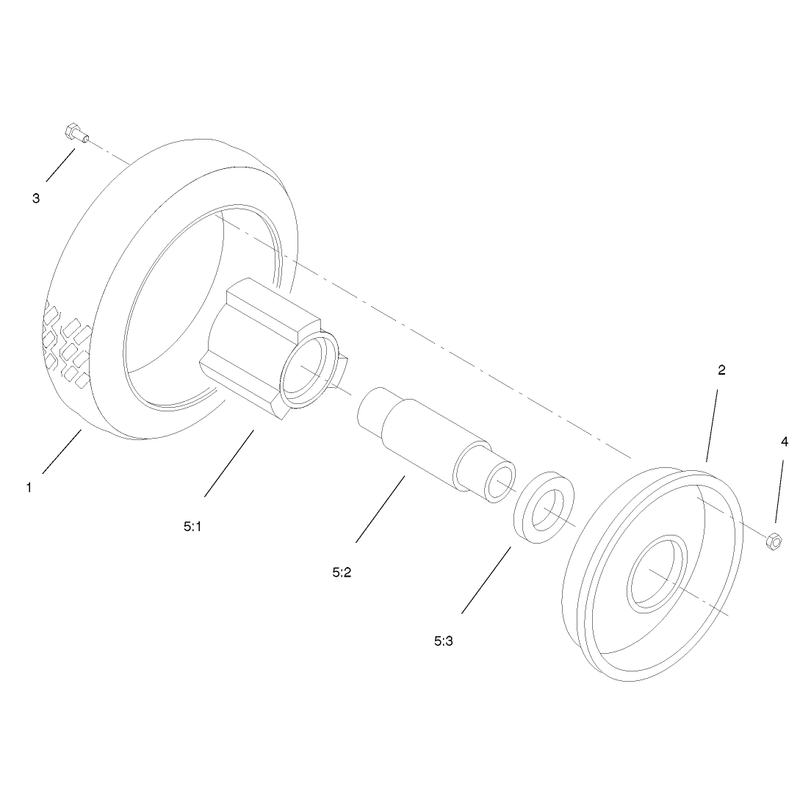 Wheel and Tire Assembly No 53-7720