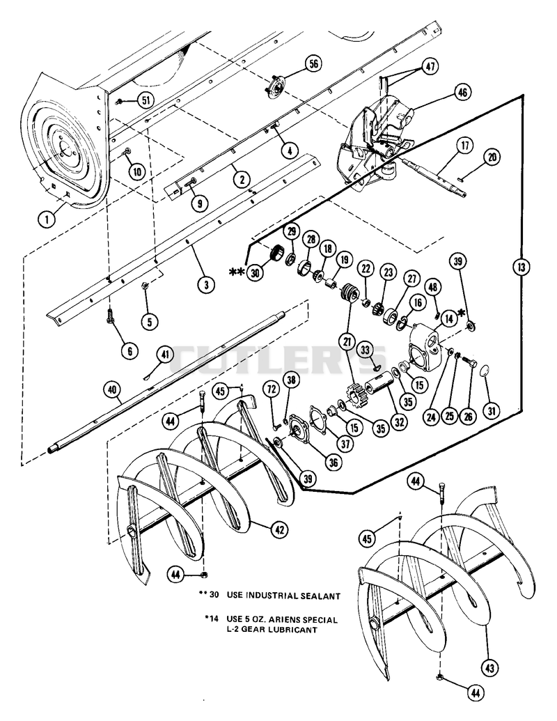 Sno-Thro 48" S/N 000101 - 006000 Continued