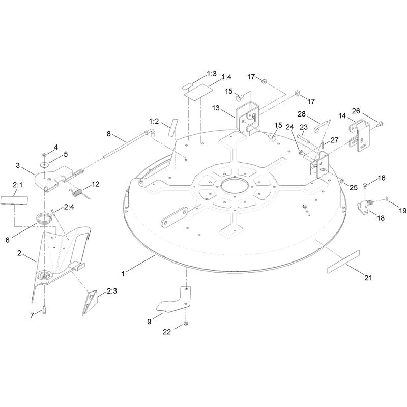 32 Inch Deck Assembly