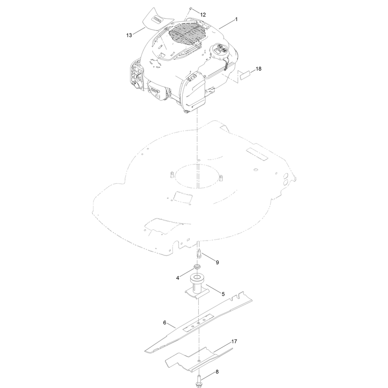 Engine and Blade Assembly