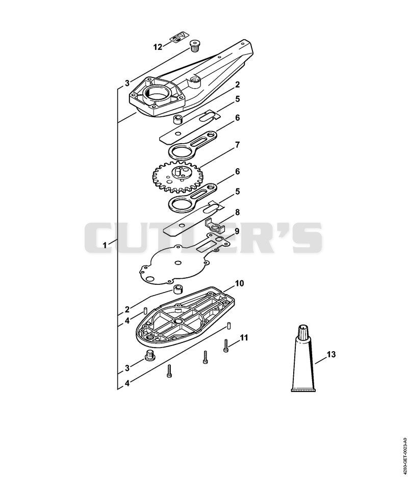 Blade drive gear 0°, 30°, 0° - 90° (24.2005)