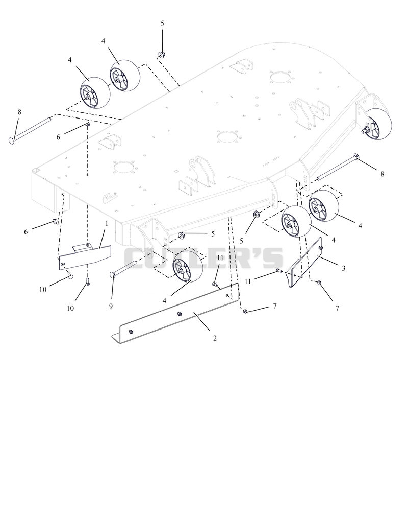 Anti-Scalp Wheels And Baffles - 52"