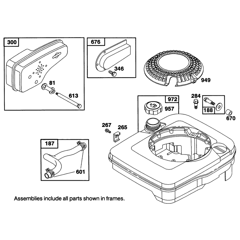 Engine Briggs and Stratton Model 122707-3187-01