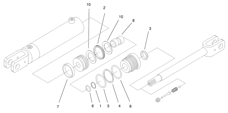 Hydraulic Cylinder Assembly No 99 3051