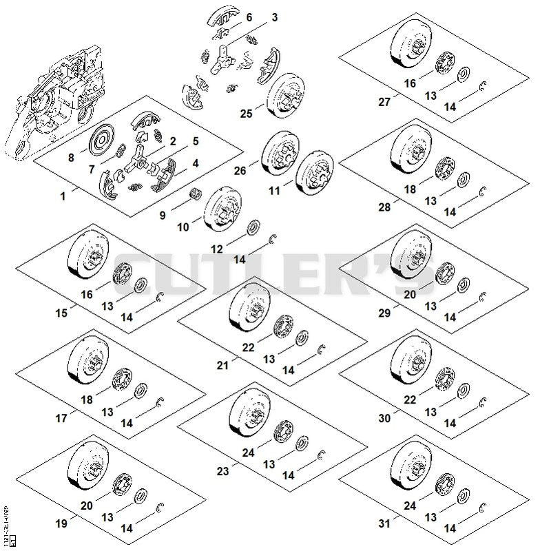 Clutch, Chain sprocket