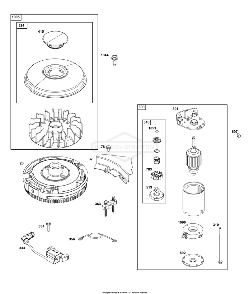 Flywheel, Ignition, and Starter Group