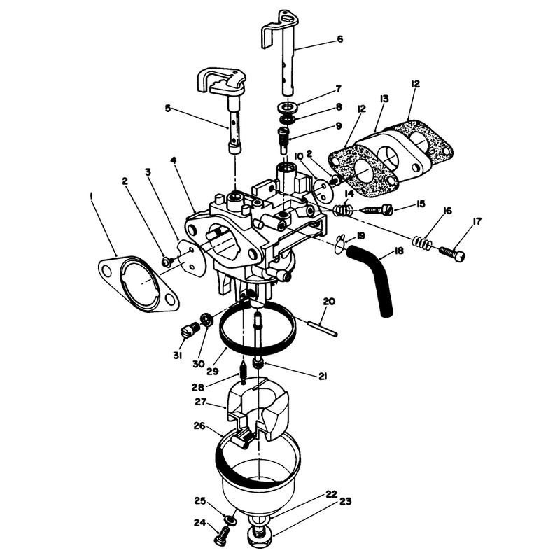 Carburetor Assembly Model No Vmf5
