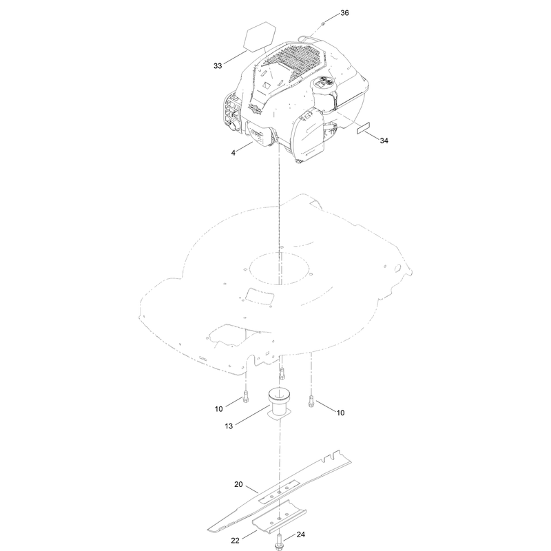 Engine and Blade Assembly