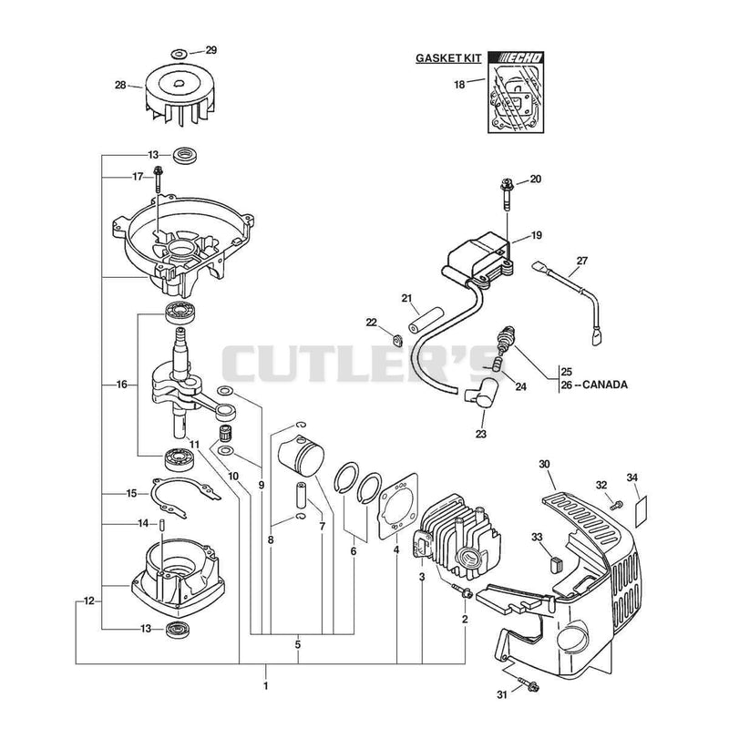 ENGINE, SHORT BLOCK, IGNITION, CYLINDER COVER