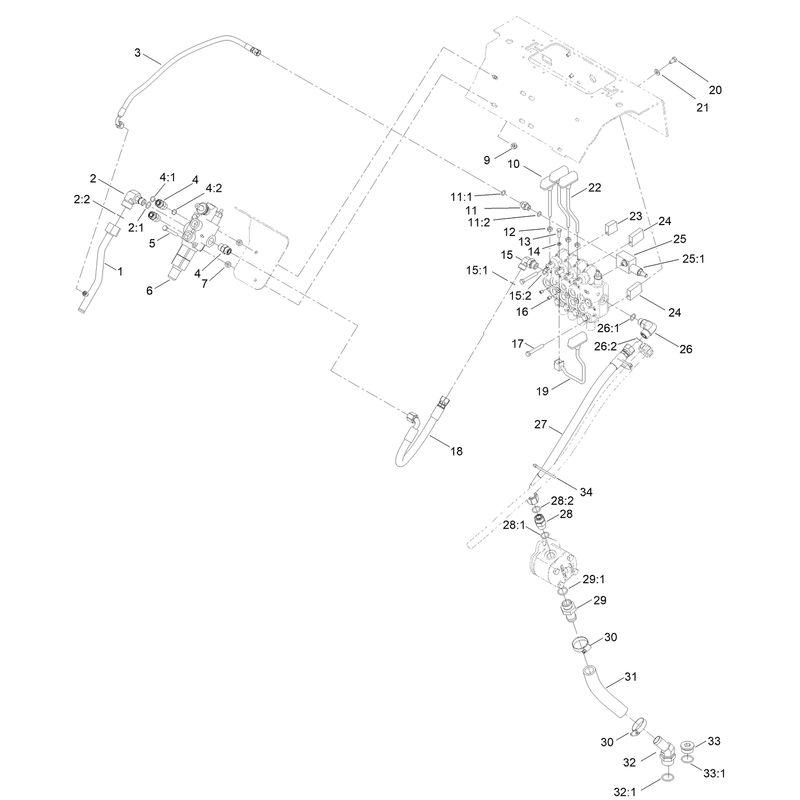 Auxiliary Hydraulic Valve Assembly