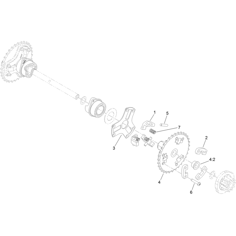 Wheel Clutch Sprocket Assembly