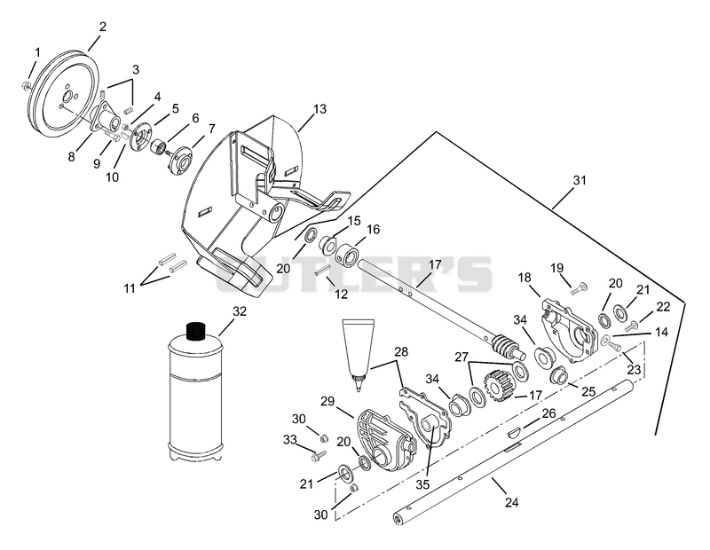 Gearcase And Impeller