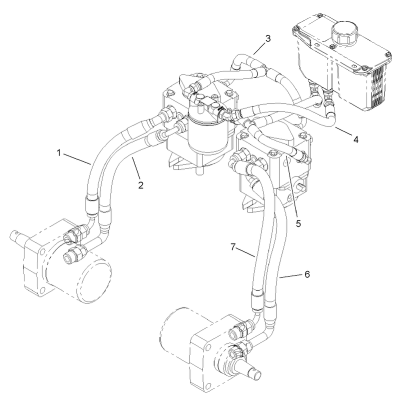 Hydraulic Plumbing Assembly
