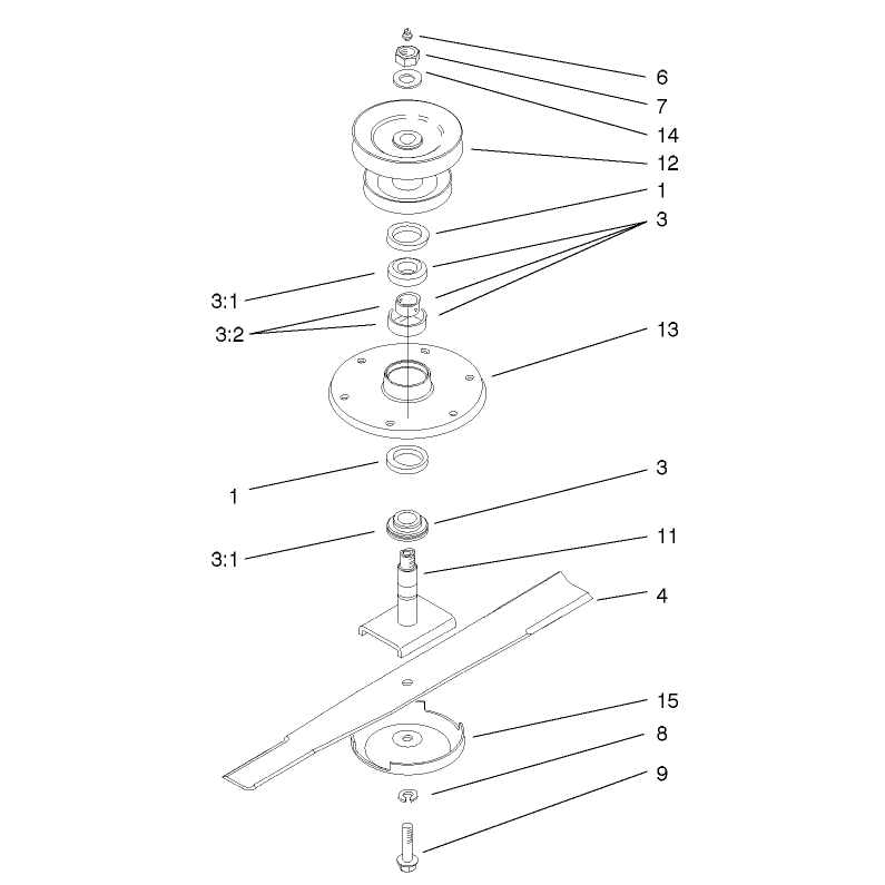 Center Spindle Assembly