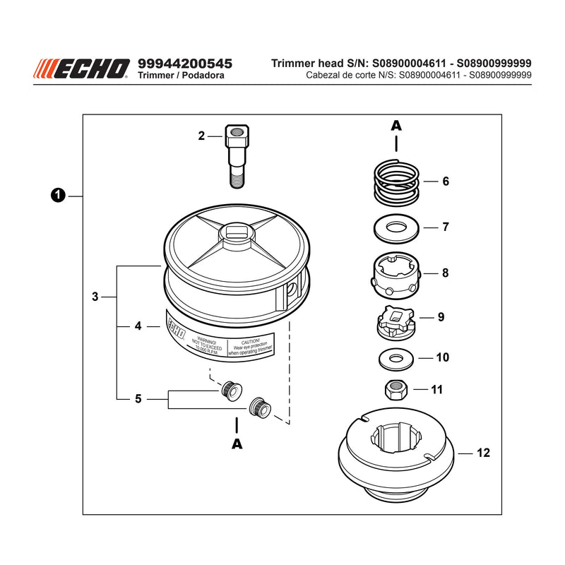 Trimmer head S N