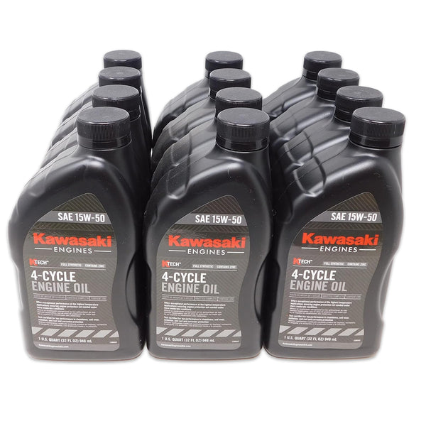 Kawasaki 99969-6501 Quart of 15W-50 4-Cycle Engine Oil - 12 Pack